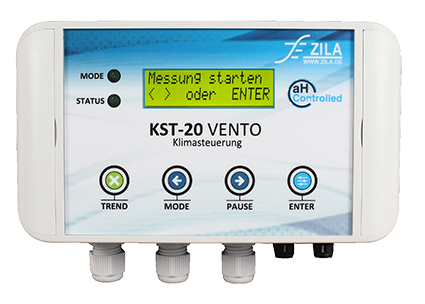 Klimasteuerung KST-20 Vento mit beleuchtetem Display.