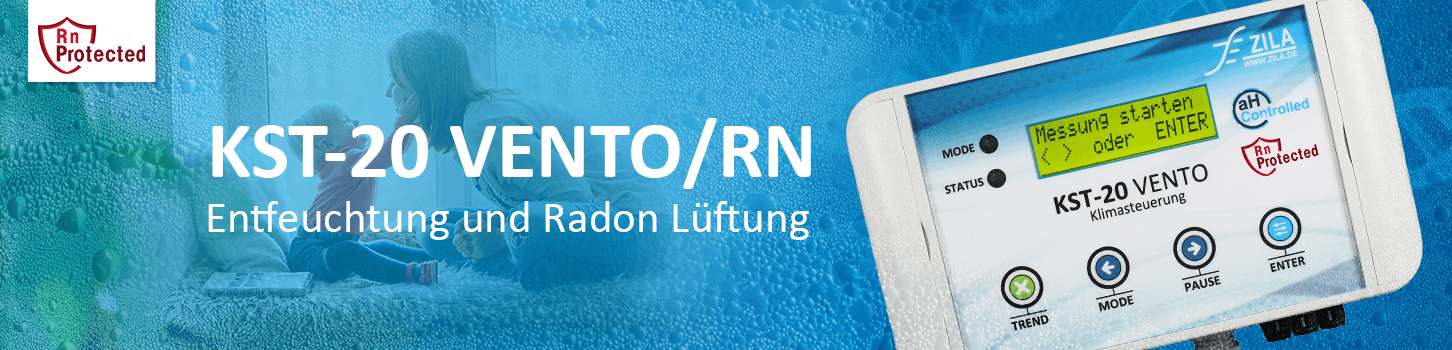 Klimasteuerung KST-20 Vento mit Entfeuchtungssteuerung und Radon-Lüftung